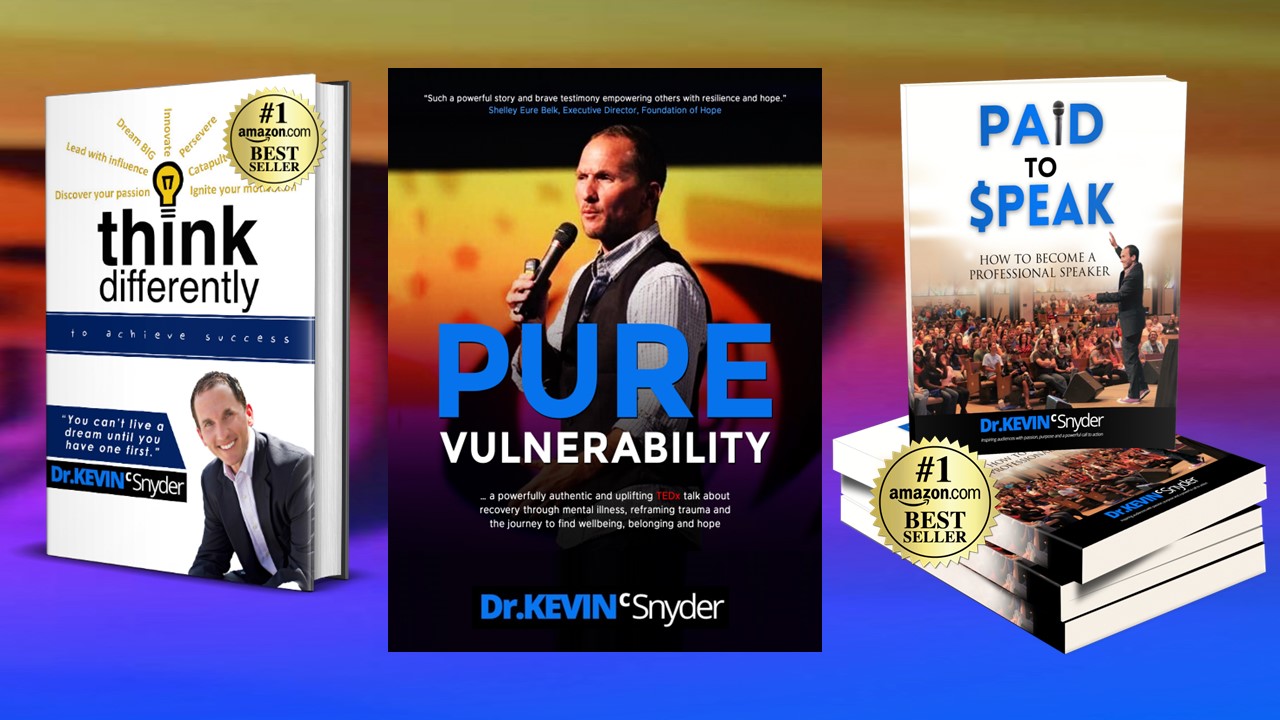 Kevin's books: think differently, PURE Vulnerability, PAID to $PEAK
