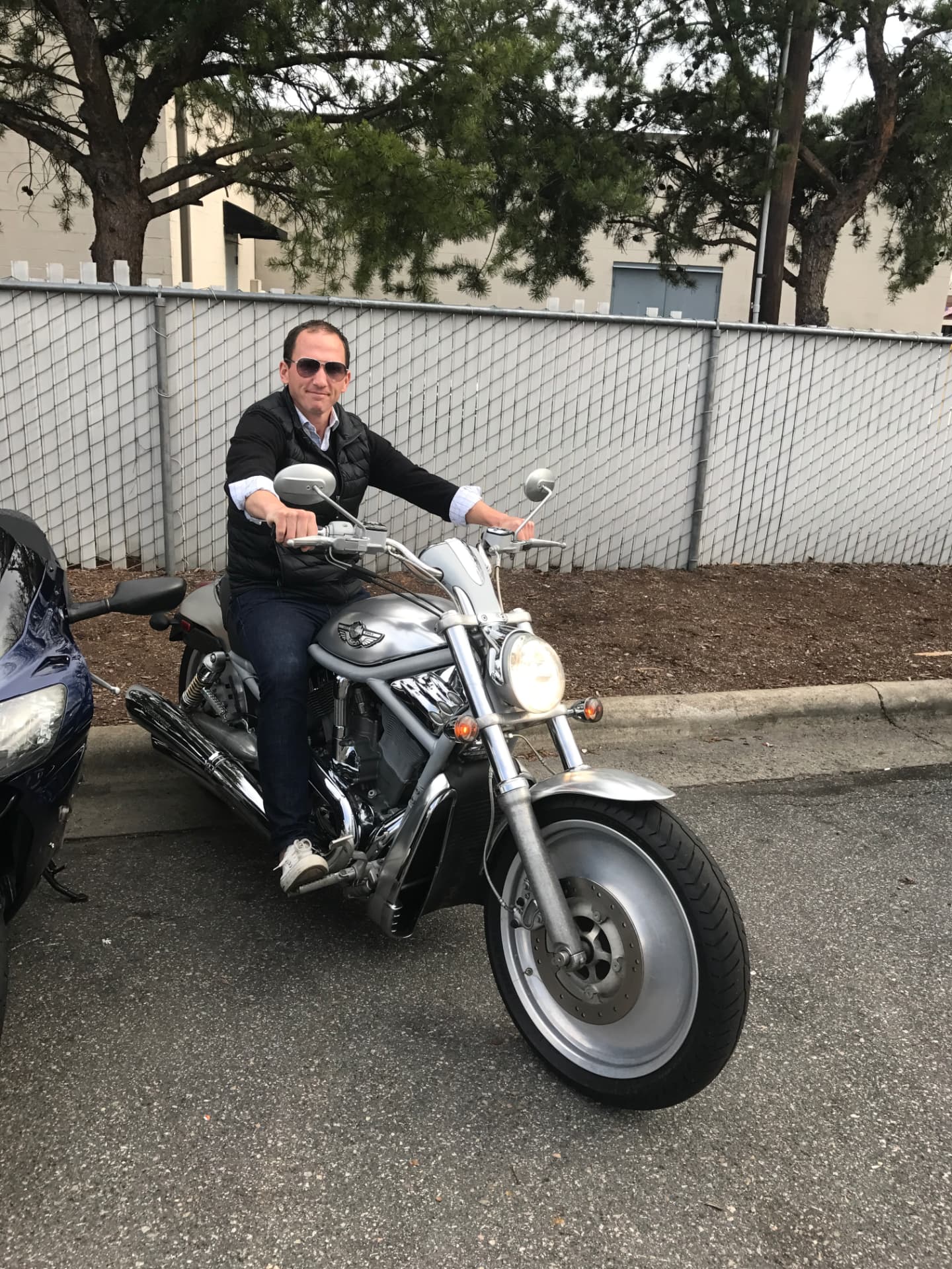 Kevin on a motorcycle