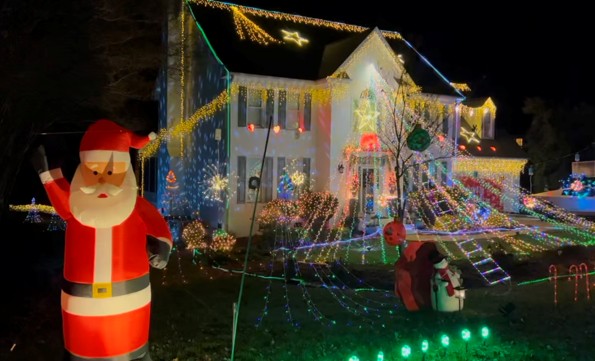 Kevin's holiday light display